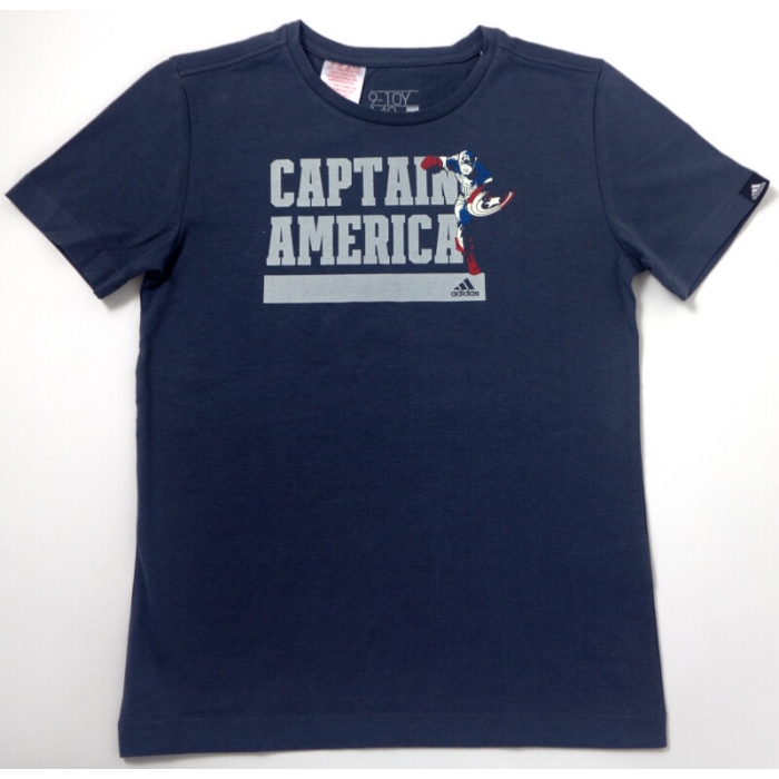 Chłopięcy T-shirt Adidas Marvel Kapitan Ameryka