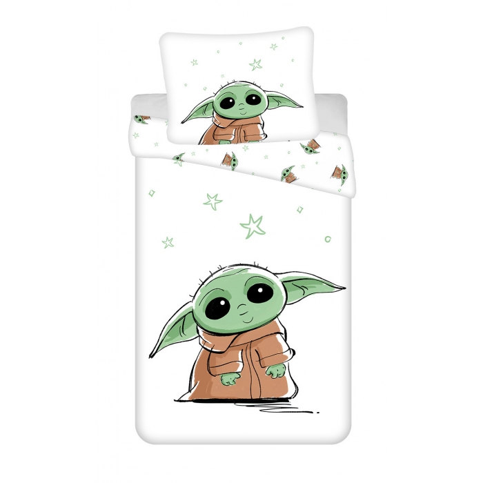 Komplet Pościeli Star Wars The Mandalorian Baby Yoda 23BS240 140 x 200 cm